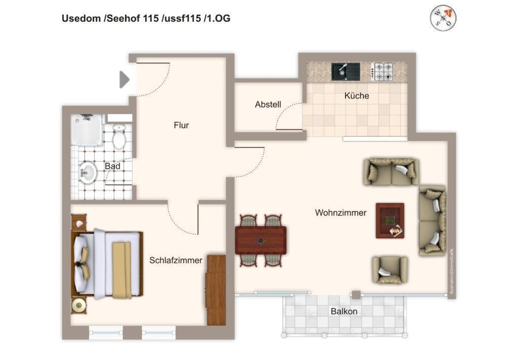 Seehof Seehof 115 Apartman Heringsdorf  Kültér fotó